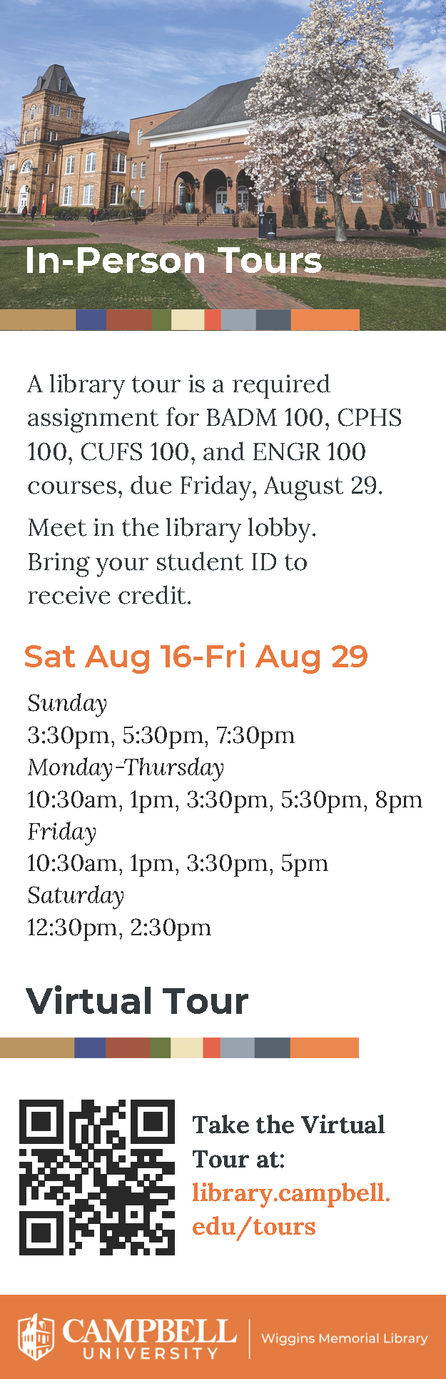 2025 Library Tours Bookmark